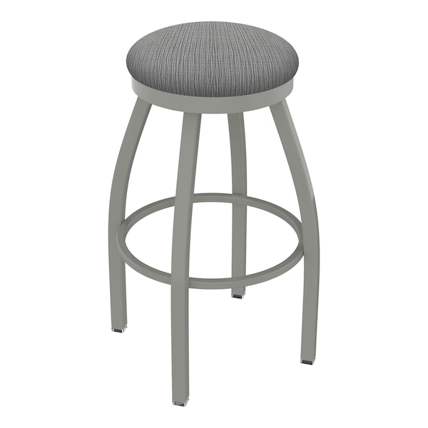 25" Swivel Counter Stool, Nickel Finish, Graph Seat